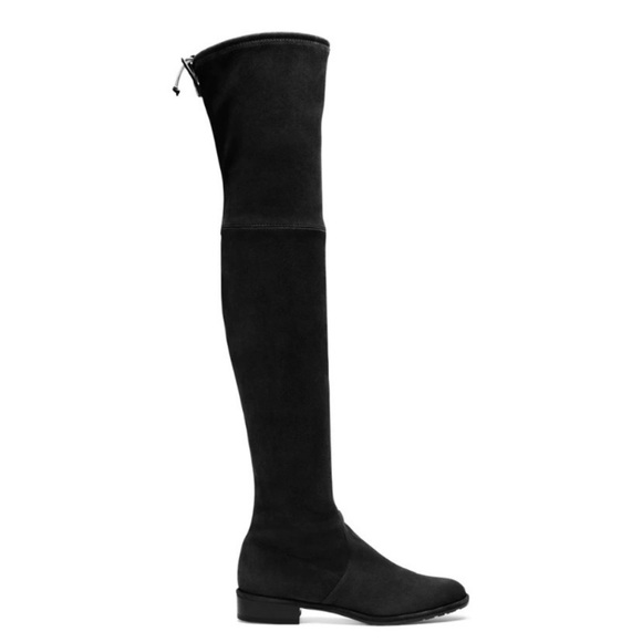 Stuart Weitzman Lowlands Black Suede Size 6.5 - Picture 1 of 16